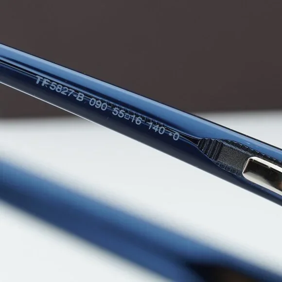 Tom Ford FT5827-B 090 Cat Eye Eyeglasses 55mm - Blue/Blue  display picture 1